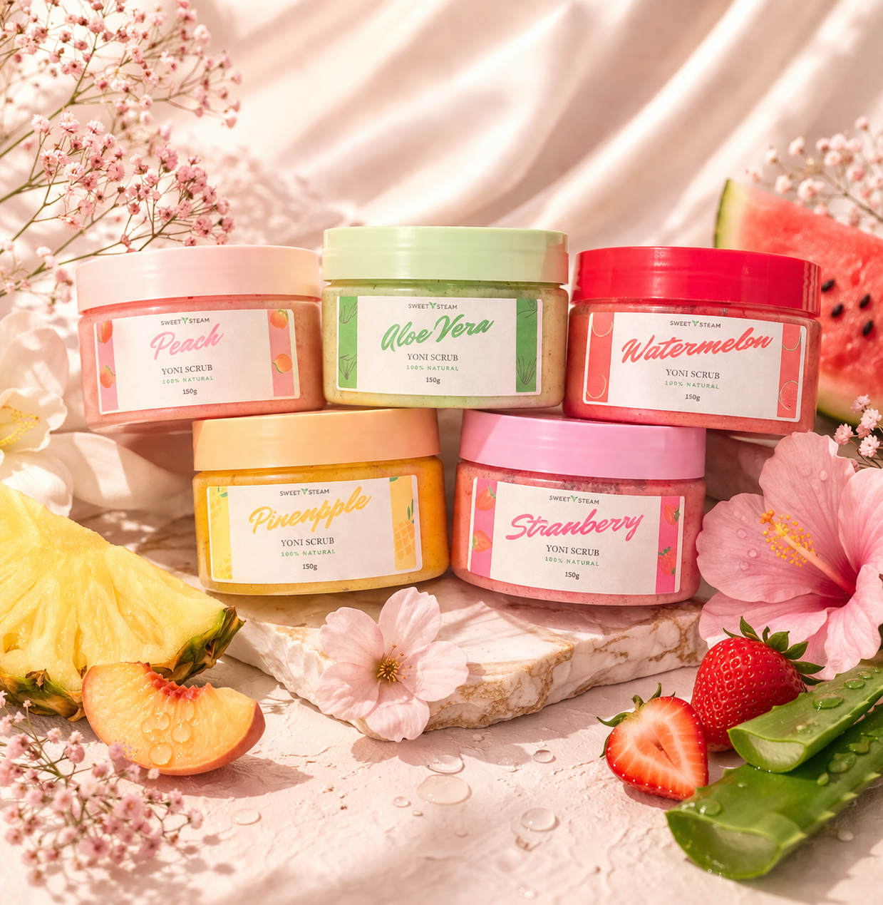 Sweet Glow Yoni Scrub - Gentle Intimate Exfoliation